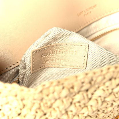 Saint Laurent Raffia Monogram Medium Jamie Natural Avorio 8 of 11