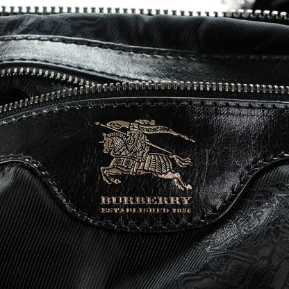 Burberry Prorsum Calfskin Studded Knight Satchel Black 7 of 9