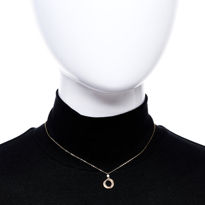 Cartier 18K Pink Yellow White Gold Diamond Trinity Pendant Necklace 2 of 6