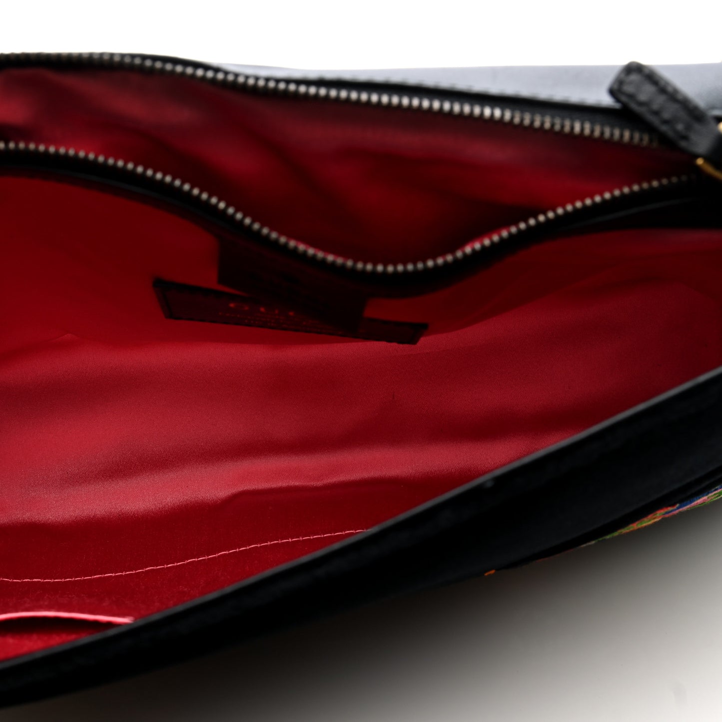 Velvet Matelasse Dragon Embroidered Medium GG Marmont Shoulder Bag Black