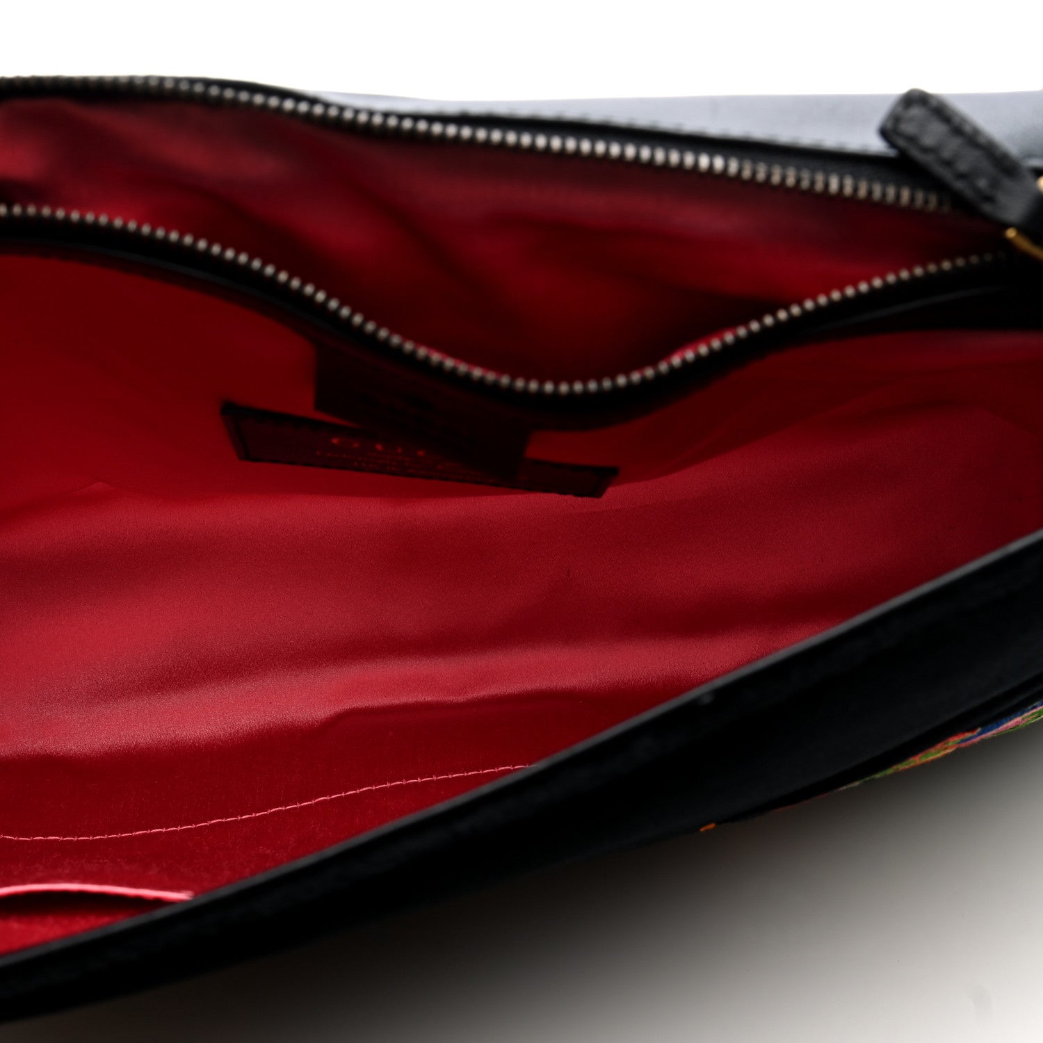 Gucci Velvet Matelasse Dragon Embroidered Medium GG Marmont Shoulder Bag Black 5 of 10