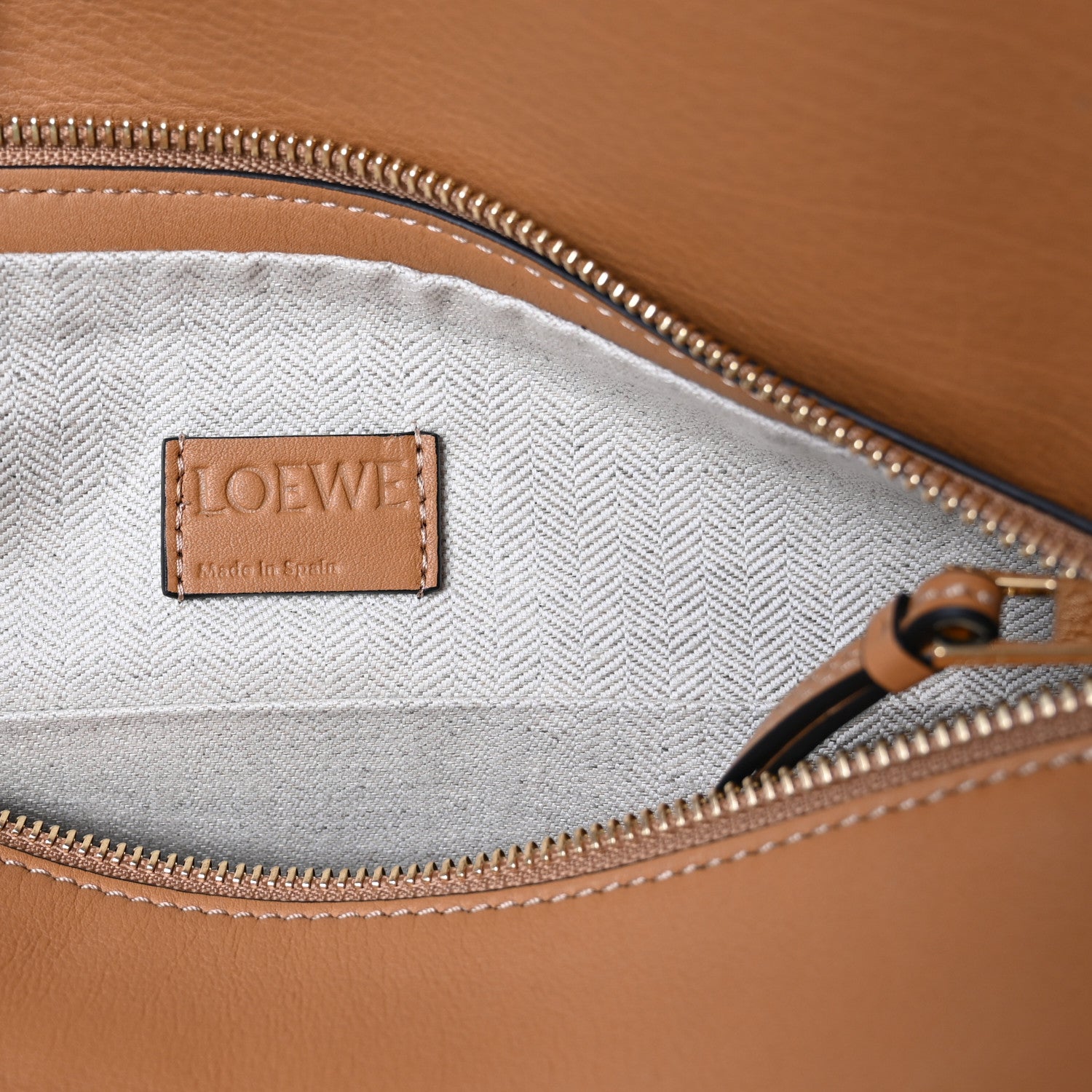 Loewe Calfskin Puzzle Hobo Tan 6 of 9