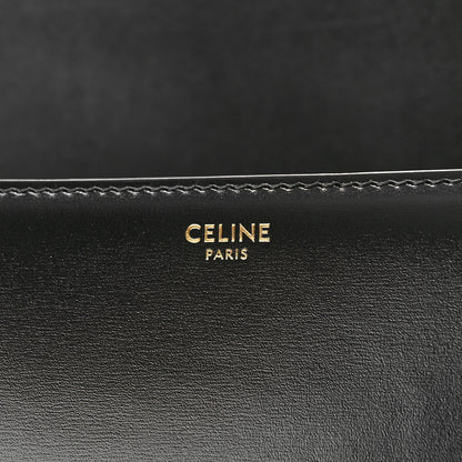 Celine Shiny Calfskin Medium Triomphe Black 6 of 8