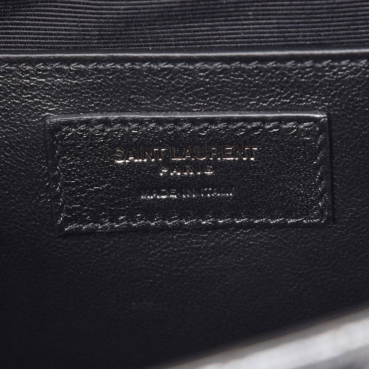 Metallic Grain De Poudre Textured Mixed Matelasse Triquilt Medium Monogram Satchel Silver