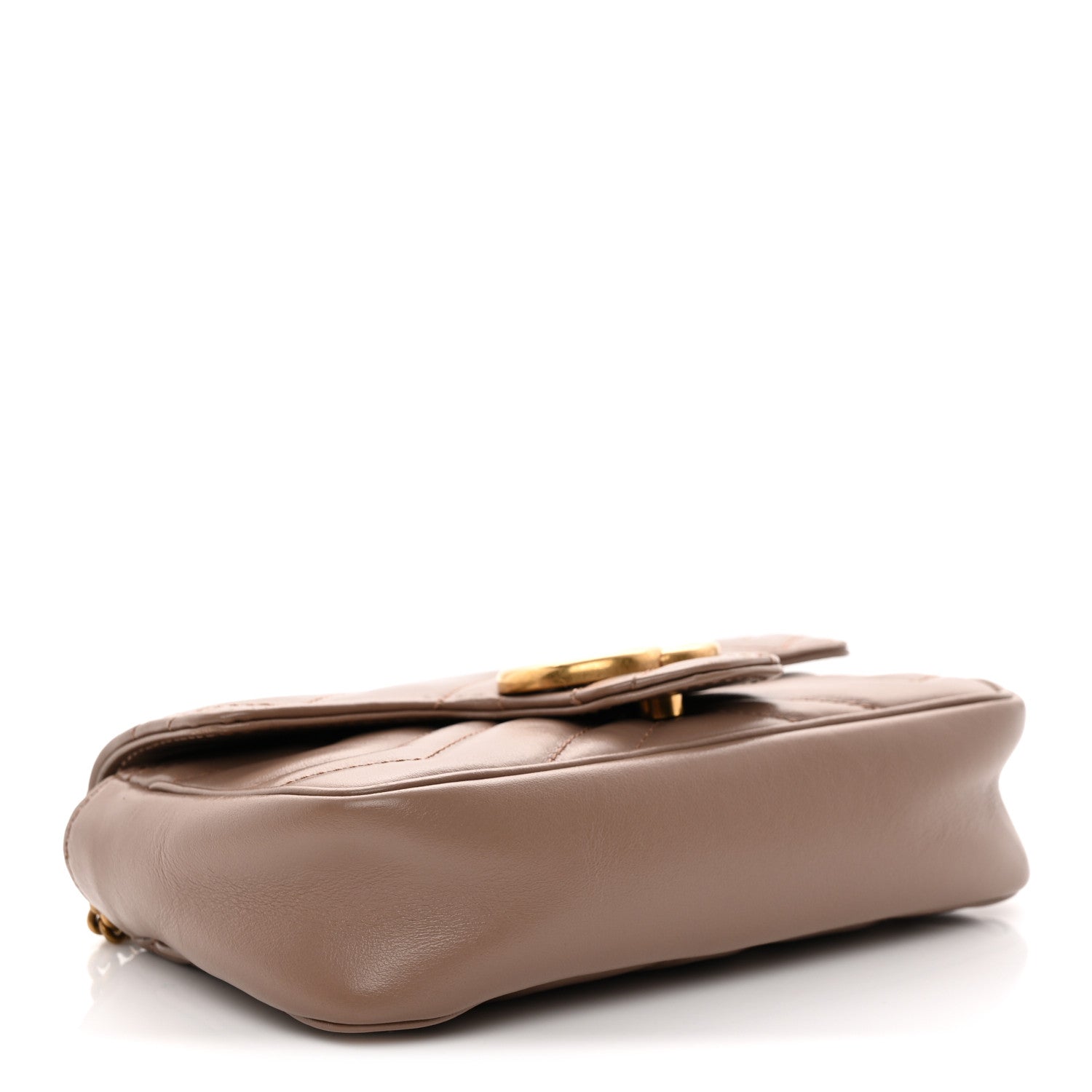 Gucci Calfskin Matelasse Super Mini GG Marmont Shoulder Bag Porcelain Rose 4 of 11
