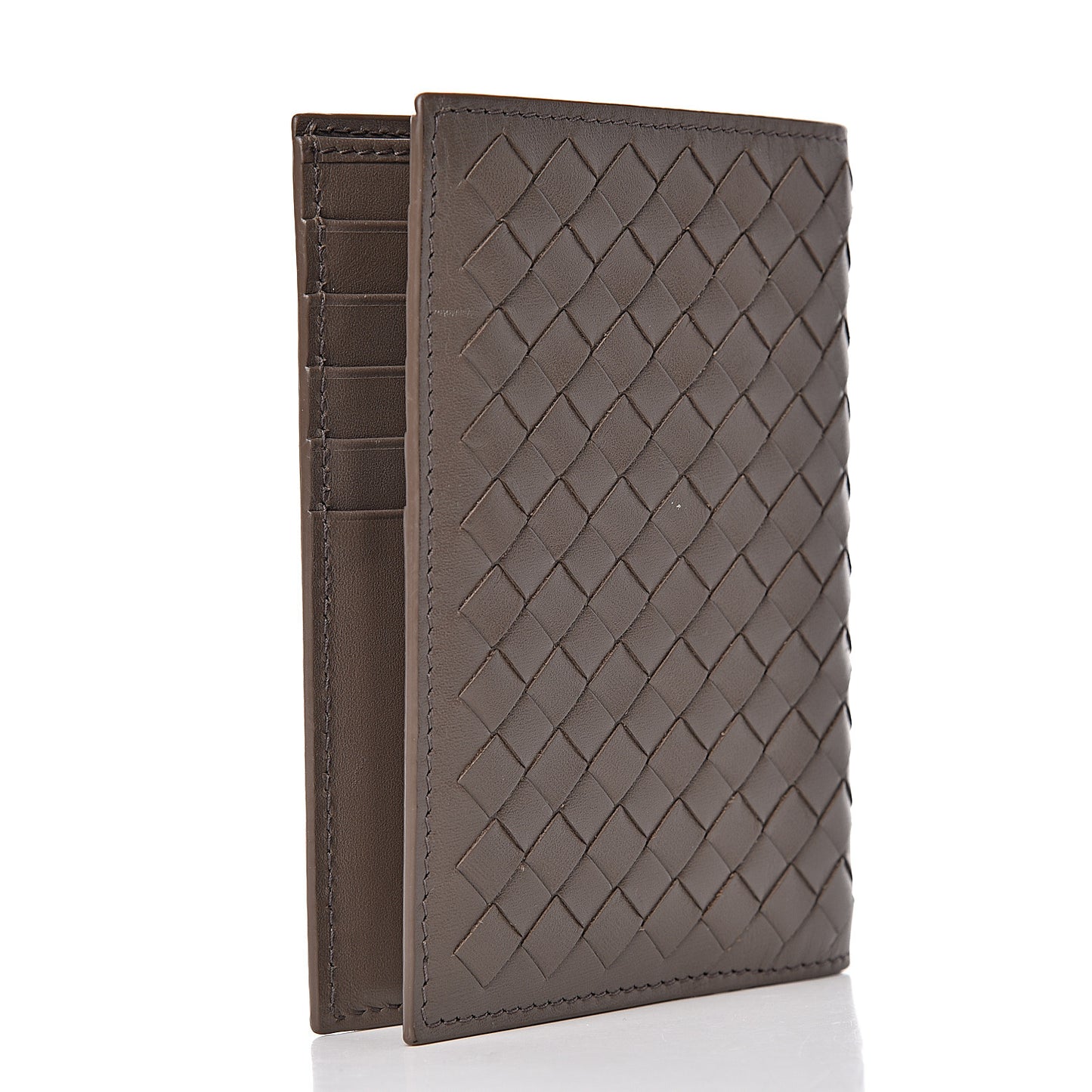 Nappa Intrecciato Bi-Fold Wallet Shadow