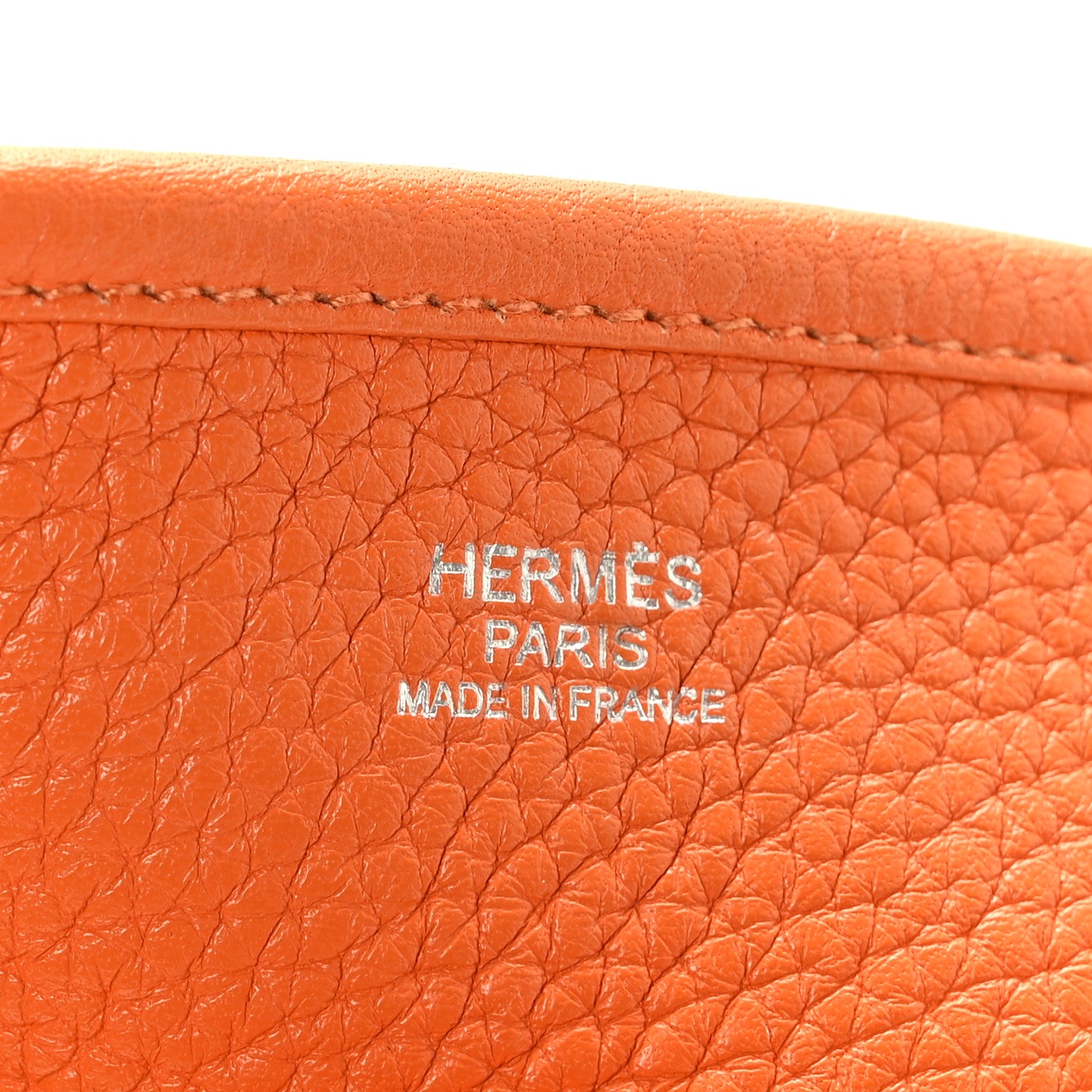 Hermes Taurillon Clemence Evelyne III PM Orange 6 of 8