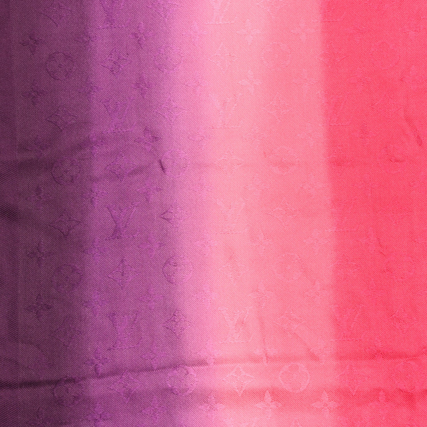 Louis Vuitton Silk Blurrygram Shawl Purple Pink 3 of 7