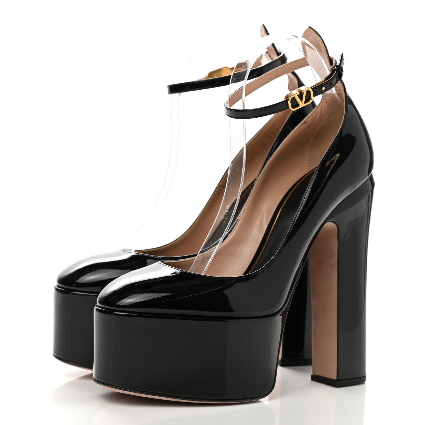 Patent Tan-Go 55/155mm Platform Pumps 38.5 Black