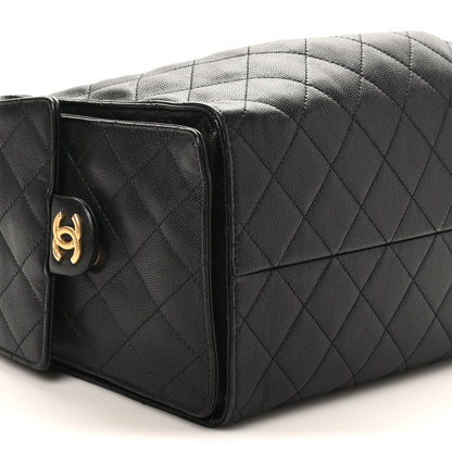 Chanel Caviar Quilted Medium Chanel 25 Handbag Black 10 of 11