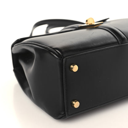 Celine Satinated Calfskin Small 16 Top Handle Bag Black 9 of 10