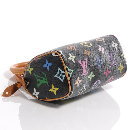 Louis Vuitton Monogram Multicolor Mini Sac HL Speedy Black 4 of 7