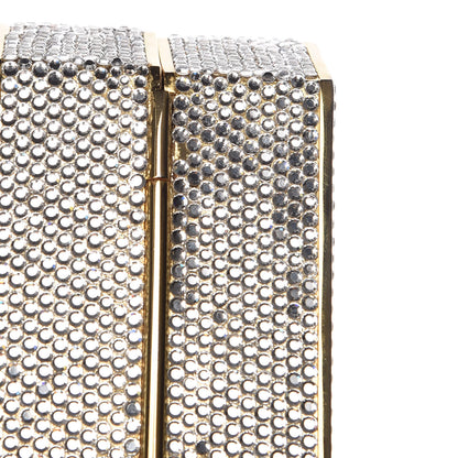 Judith Leiber Swarovski Crystal Minaudiere Clutch Silver 15 of 16