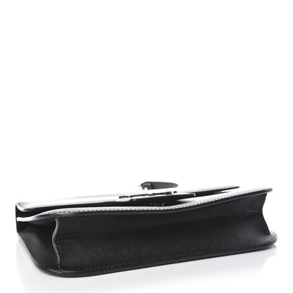 Alexander McQueen Grained Calfskin Medium Insignia Flap Black 4 of 10