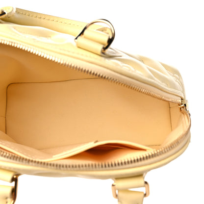 Louis Vuitton Calfskin Bubblegram Alma BB Banana 5 of 8