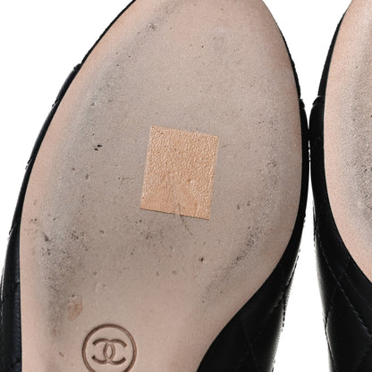Chanel Kid Suede Quilted Mules 36 Black 11 of 15