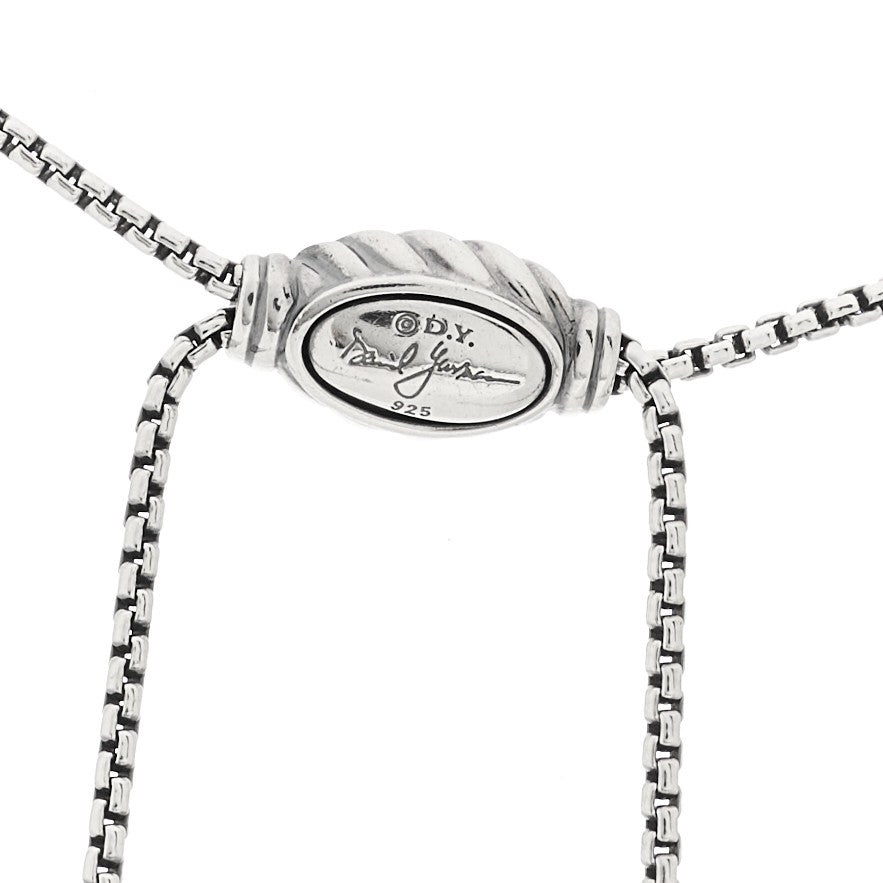 Sterling Silver Diamond Starburst Y Necklace