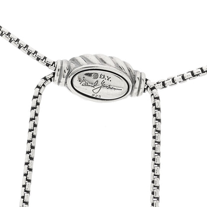 David Yurman Sterling Silver Diamond Starburst Y Necklace 4 of 5