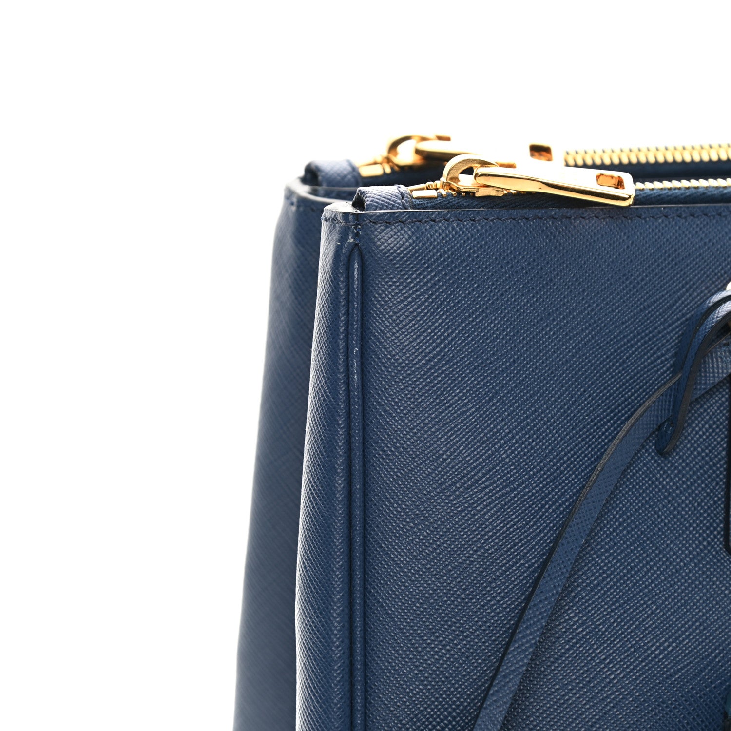 Prada Saffiano Lux Galleria Front Pocket Tote Bluette Cobalto 16 of 17
