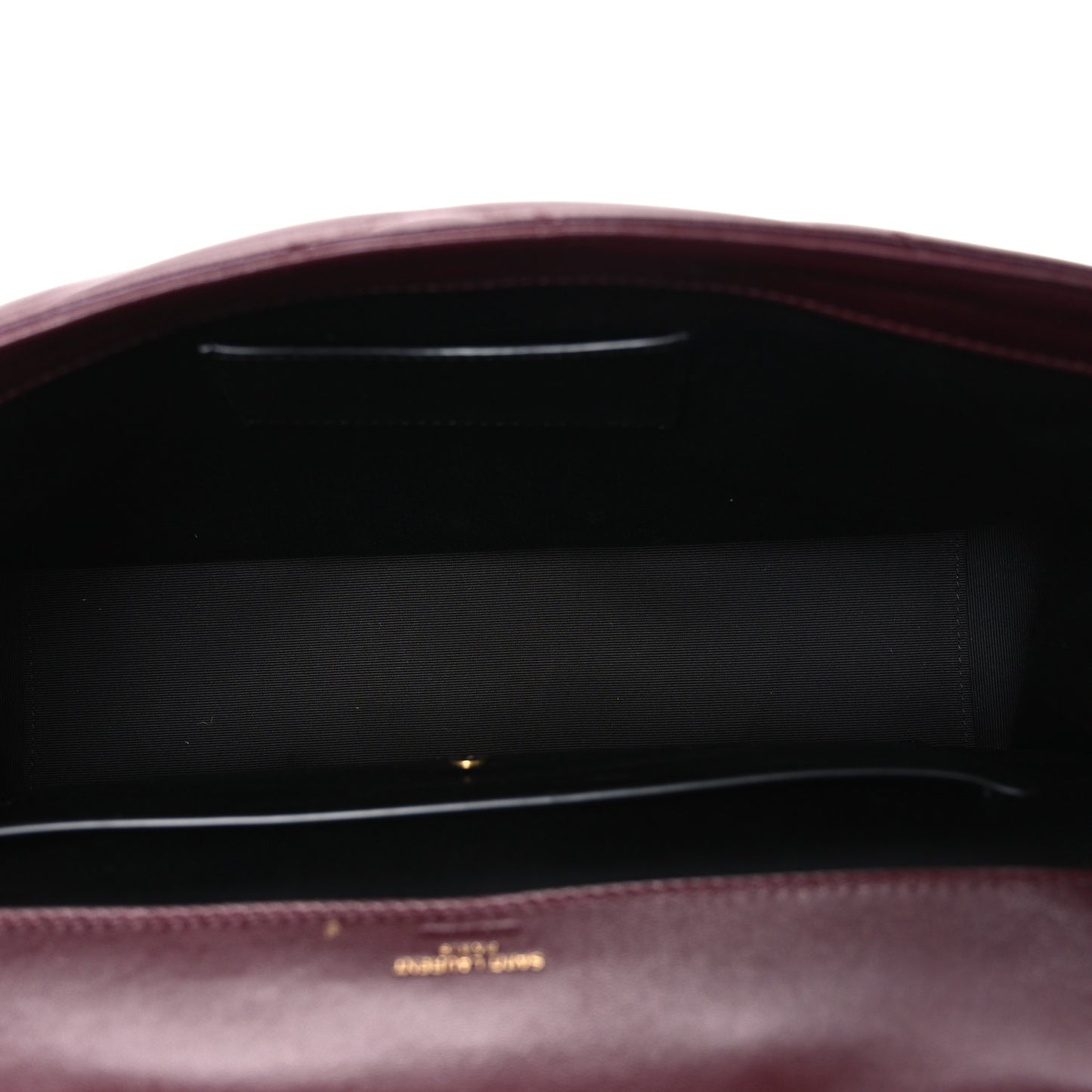 Lambskin Chevron Quilted Large Loulou Rouge Cabernet