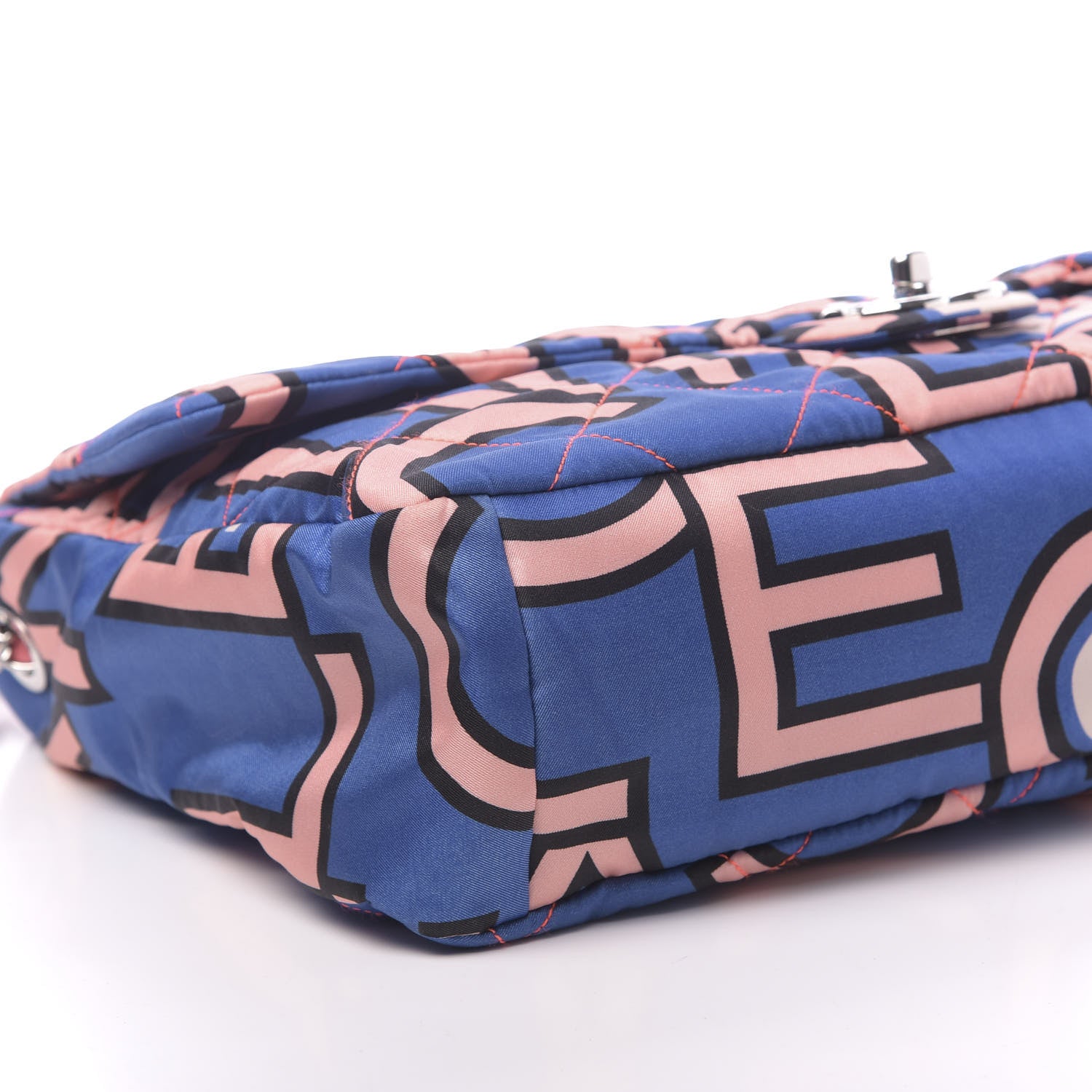 Chanel Nylon Printed Maxi Flap Multicolor 8 of 10