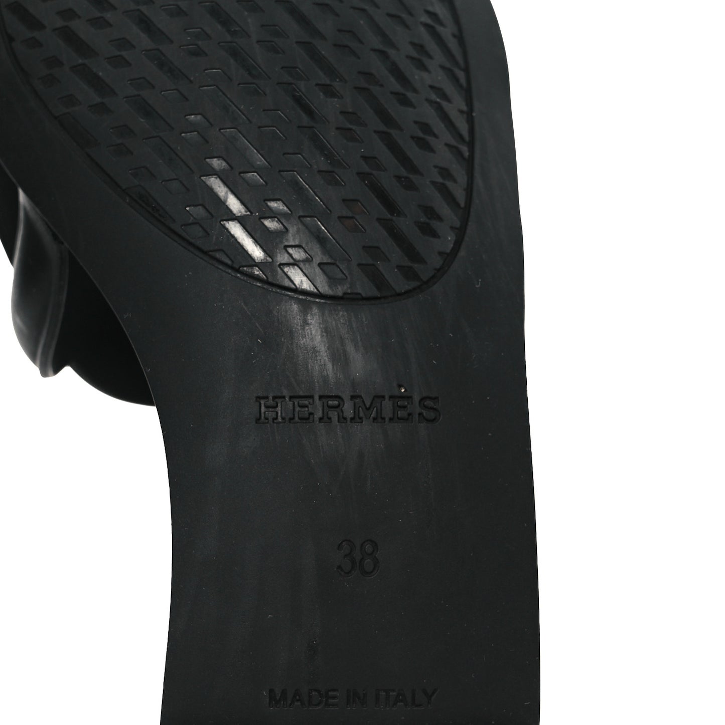 Rubber Aloha Sandals 38 Black