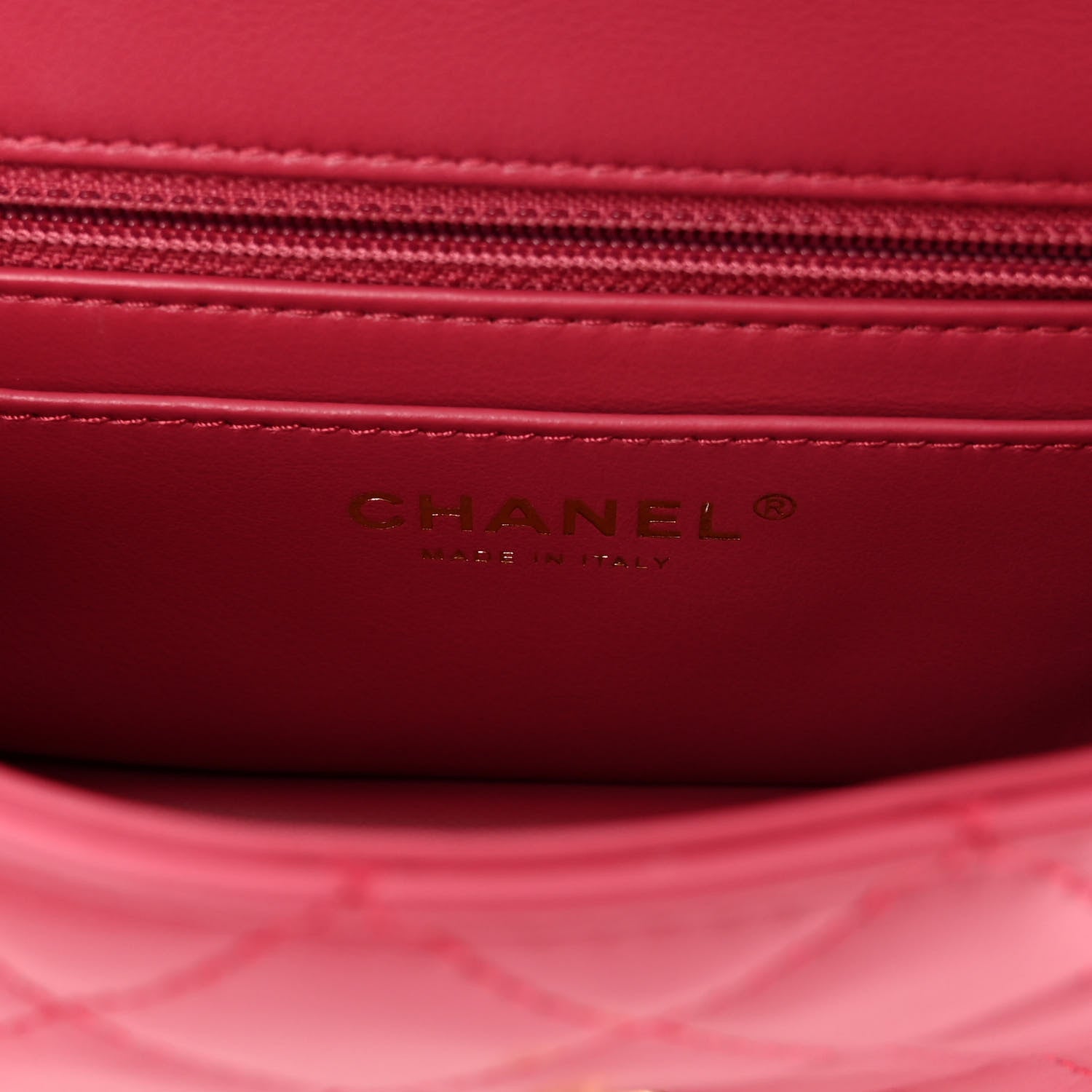 Chanel Lambskin Quilted Mini Rectangular Pearl Crush Flap Fuchsia 6 of 10