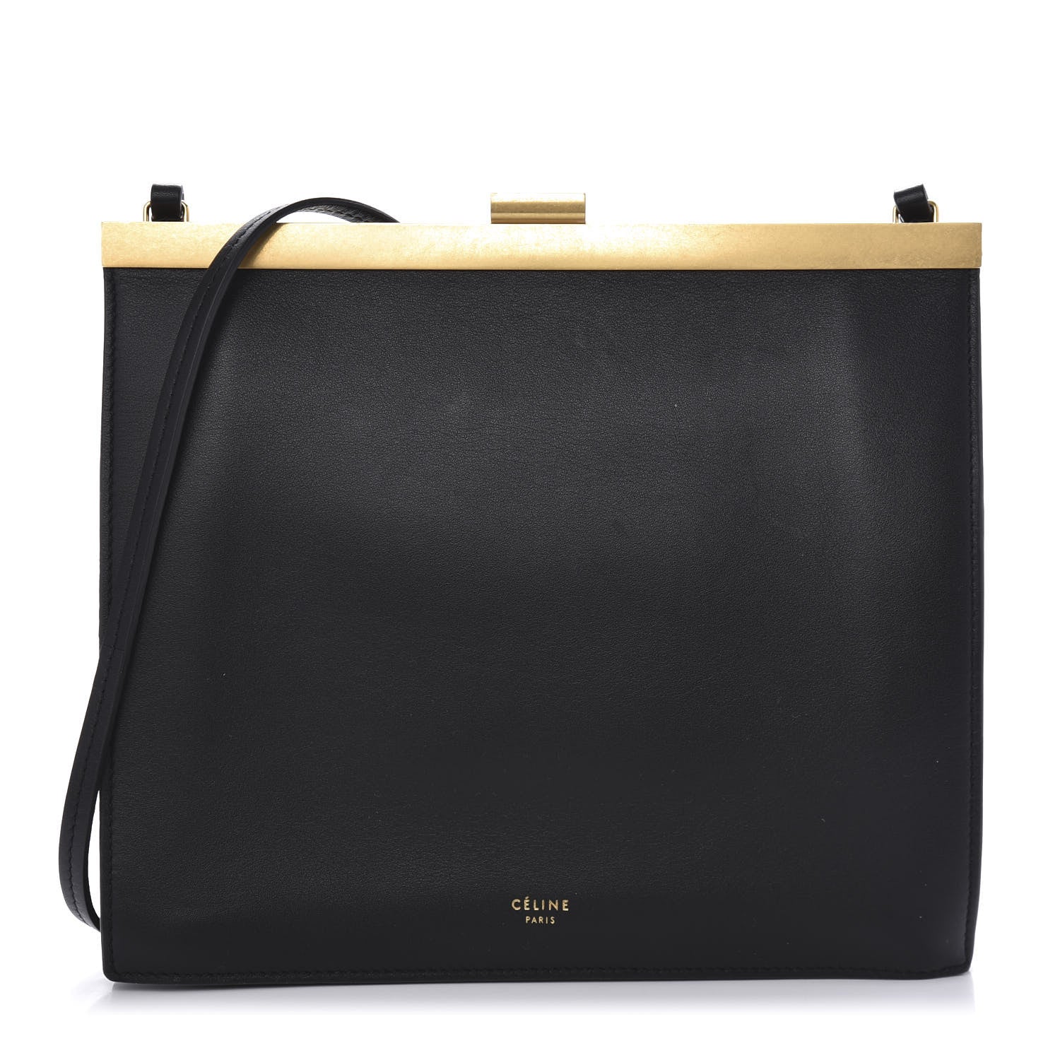 Celine Smooth Calfskin Mini Clasp Bag Black 1 of 9