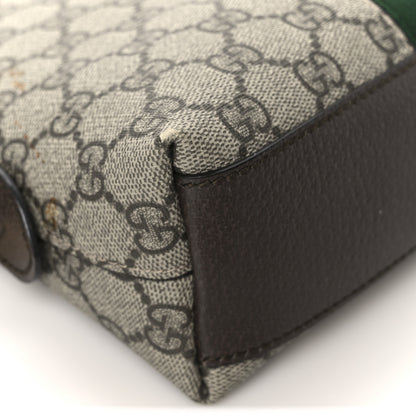 Gucci GG Supreme Monogram Textured Dollar Calfskin Web Small Ophidia Dome Shoulder Bag Beige Ebony New Acero 13 of 13