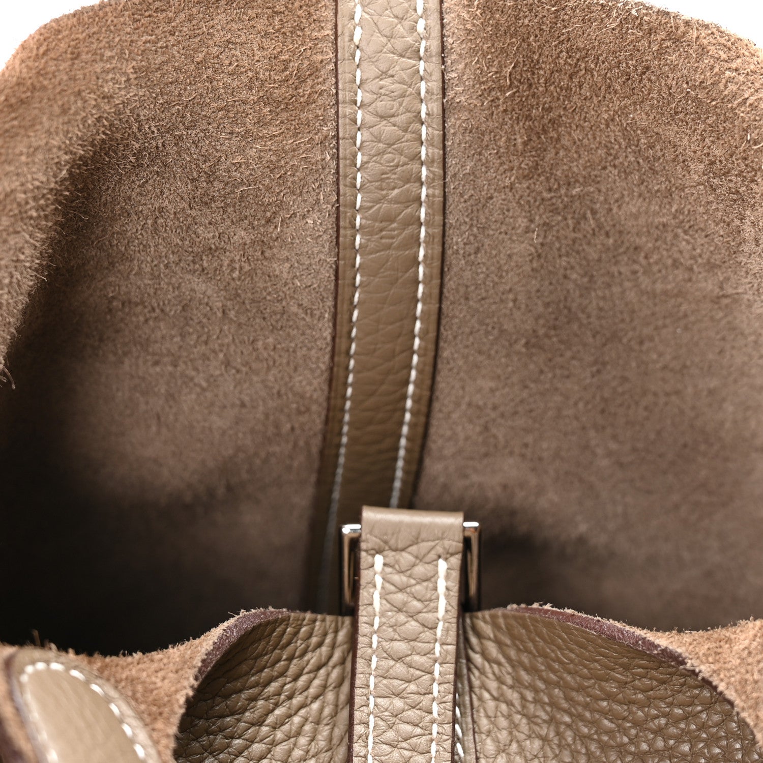 Hermes Taurillon Clemence Picotin Lock 18 PM Etoupe 7 of 13
