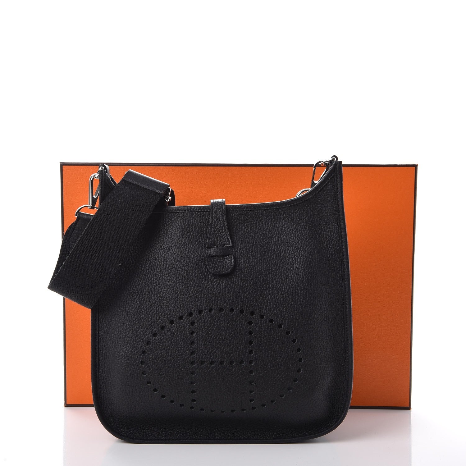 Hermes Taurillon Clemence Evelyne III PM Black 8 of 8