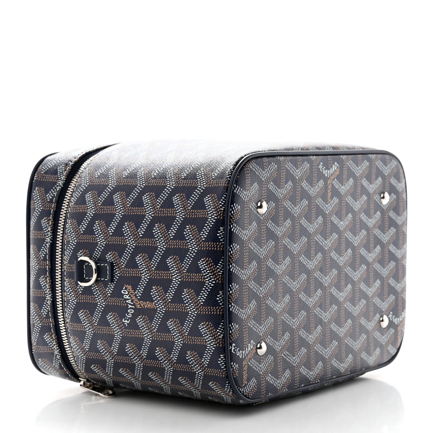 Goyard Goyardine Muse Vanity Case Navy 1410035 – FASHIONPHILE