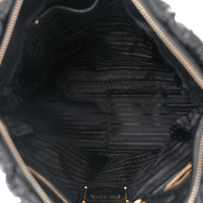 Prada Nappa Gaufre Tote Black 5 of 12