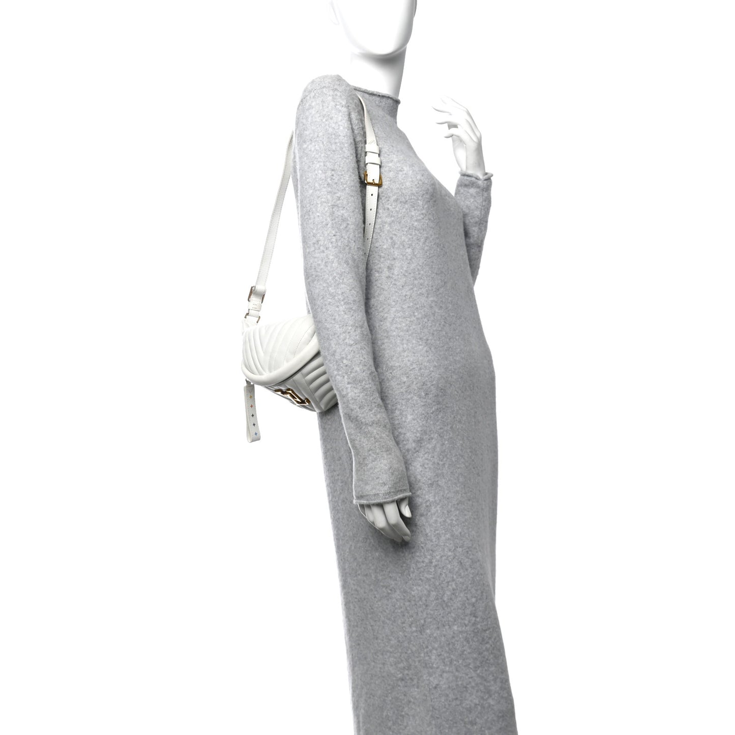 Calfskin New Wave Bumbag Snow