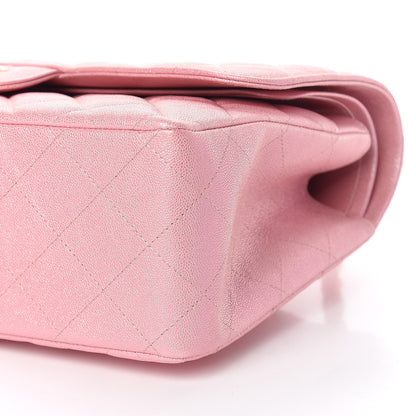 Chanel Iridescent Caviar Quilted Jumbo Double Flap Rose Pink 10 of 11