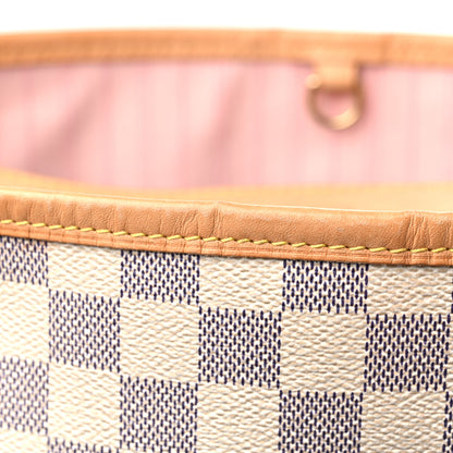 Louis Vuitton Damier Azur Delightful MM Rose Ballerine 20 of 20
