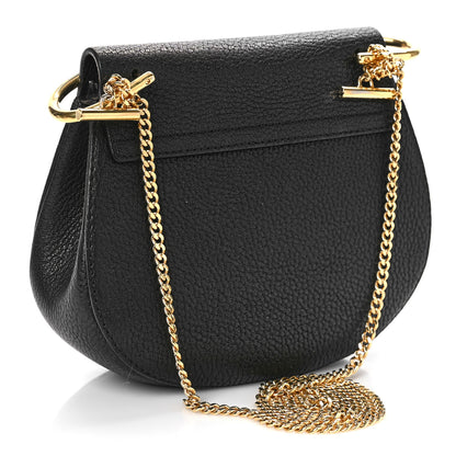 Chloe Grained Lambskin Mini Drew Shoulder Bag Black 3 of 8