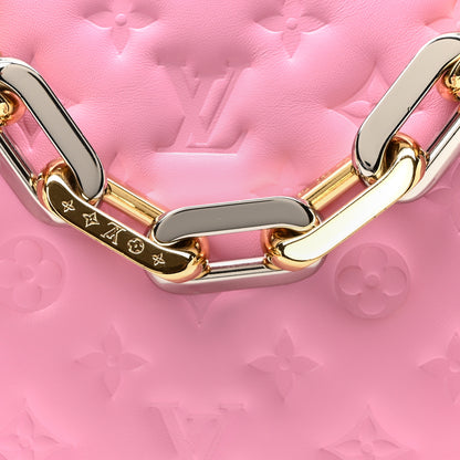 Louis Vuitton Lambskin Embossed Monogram Coussin PM Rose Bonbon 7 of 9