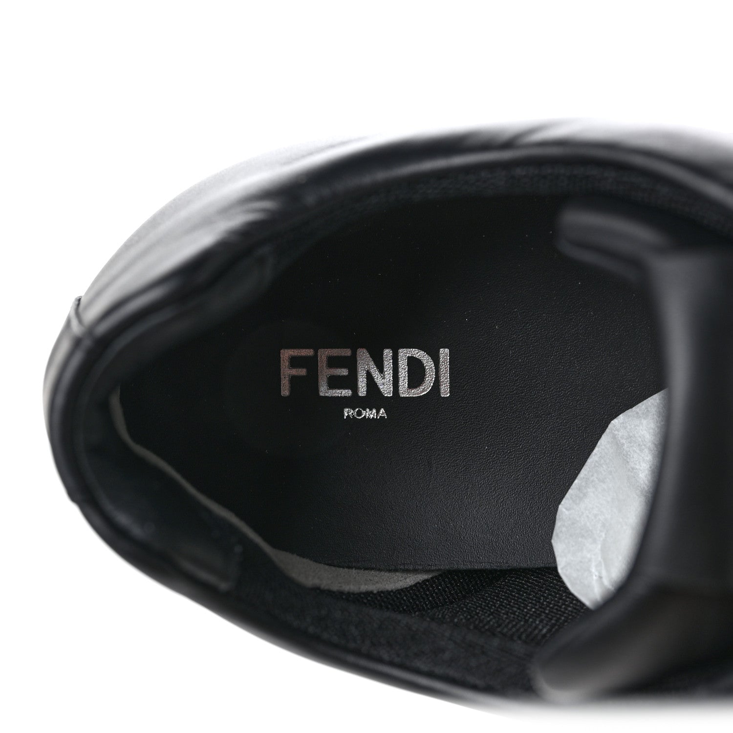 Fendi Calfskin Low Top Sneakers 8 Black 7 of 7