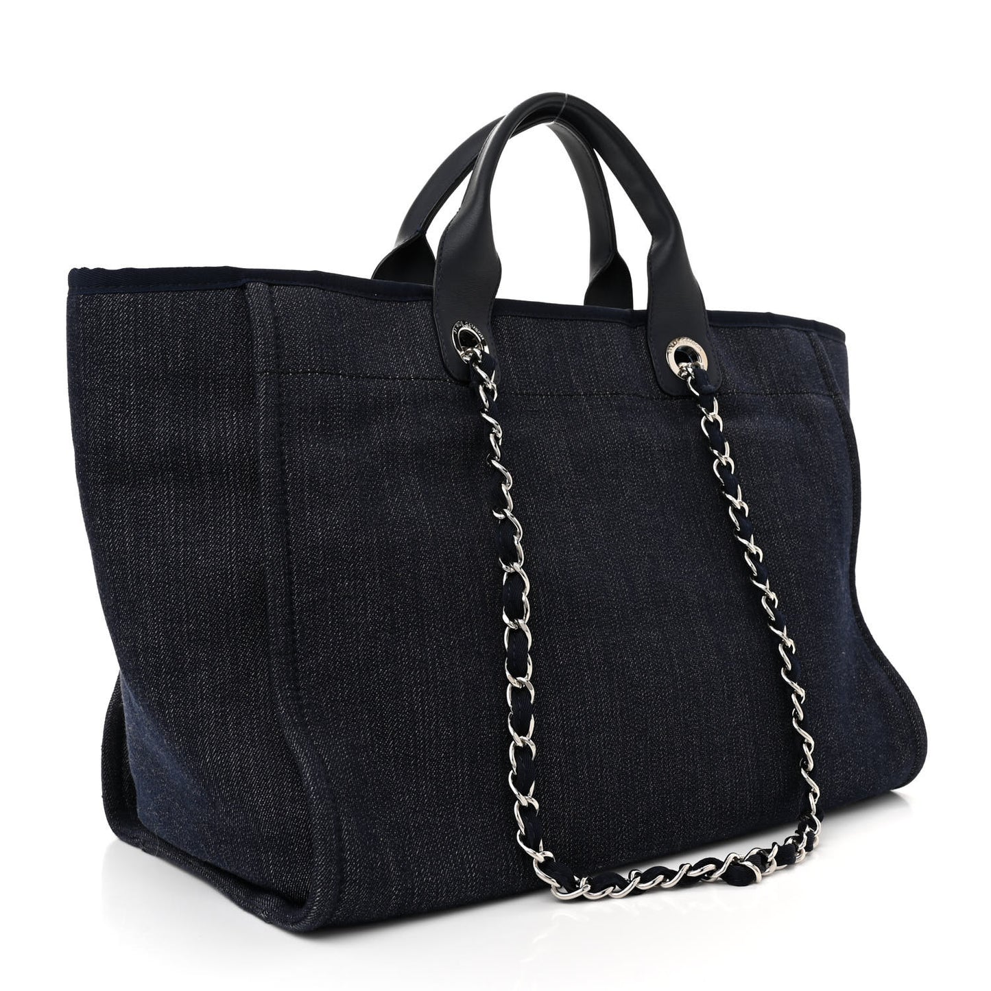Denim Medium Deauville Tote Dark Blue