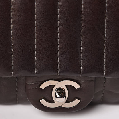 Chanel Lambskin Vertical Quilted Medium Single Flap Brown 11 of 11