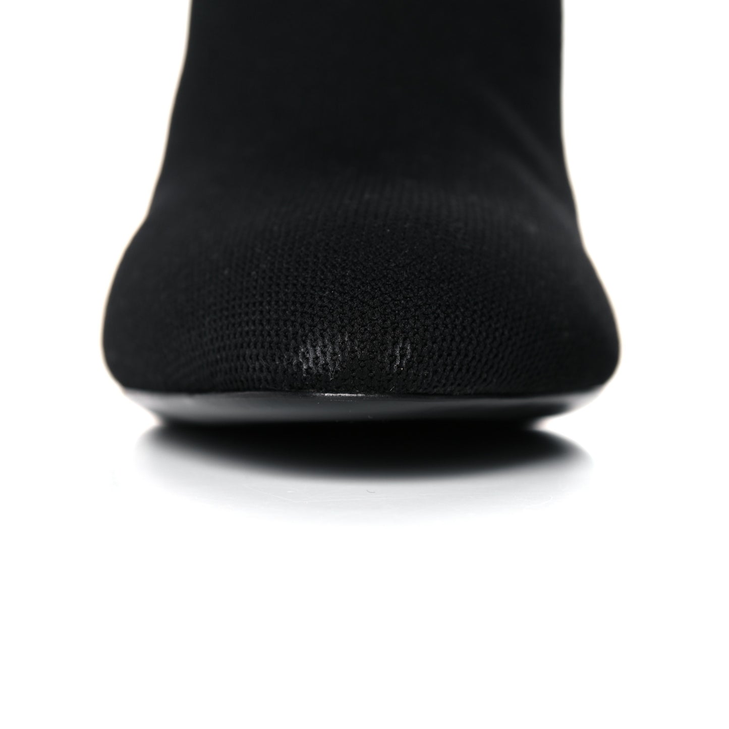 Monogram Stretch Fabric Silhouette Ankle Boots 40.5 Black