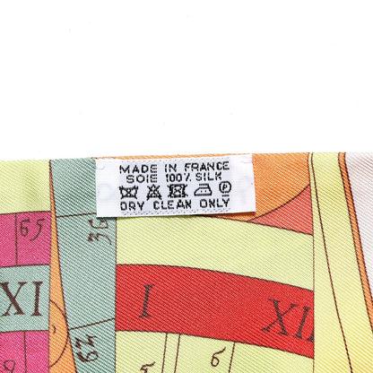 Hermes Silk Astrologie Twilly Rose Corail Vert Fluo 3 of 5