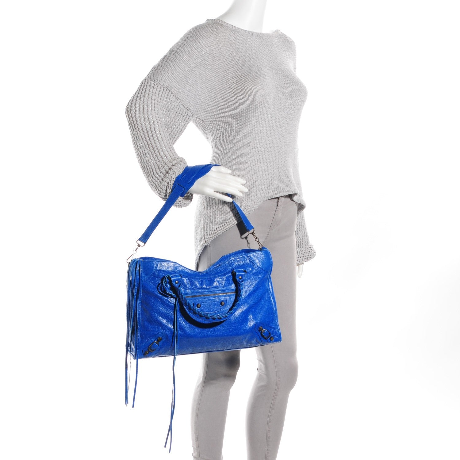 Balenciaga Agneau Classic Hardware City Bleu Lazuli 7 of 14