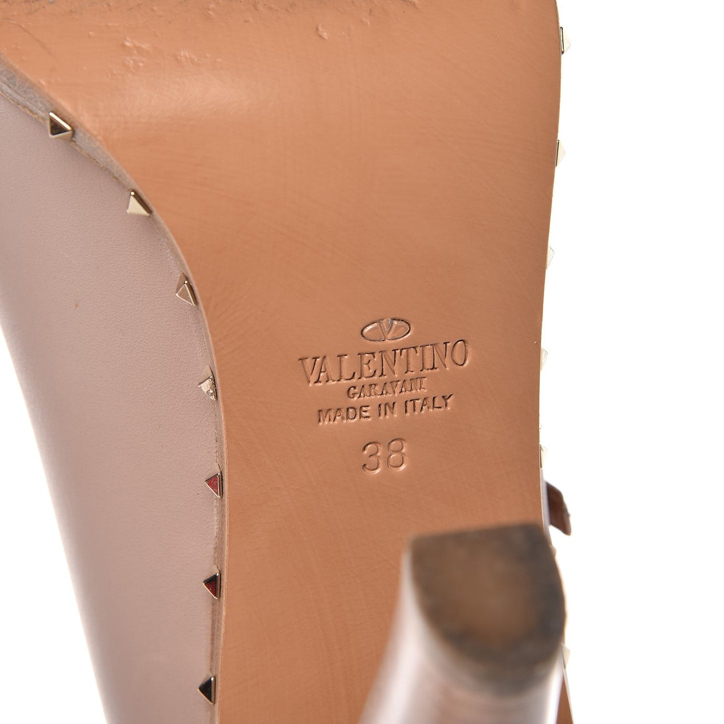 Calfskin Soul Rockstud Mary Jane 110mm Pumps 38 Poudre