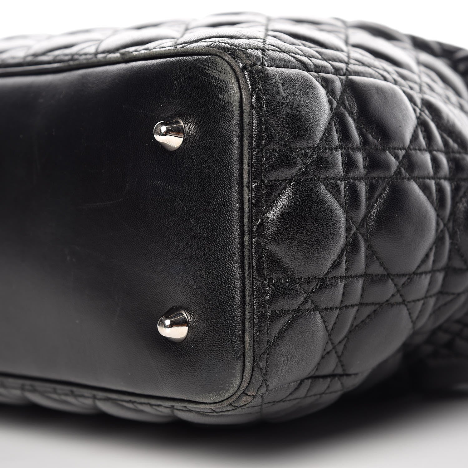 Christian Dior Lambskin Cannage Large Lady Dior Black 5 of 12