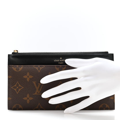 Louis Vuitton Monogram Slim Purse Black 2 of 7