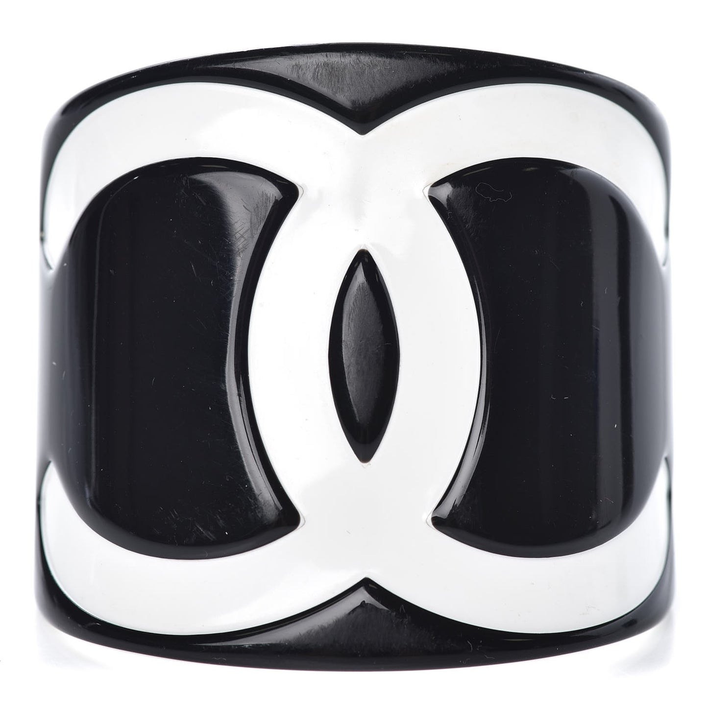 Resin CC Wide Cuff Black White