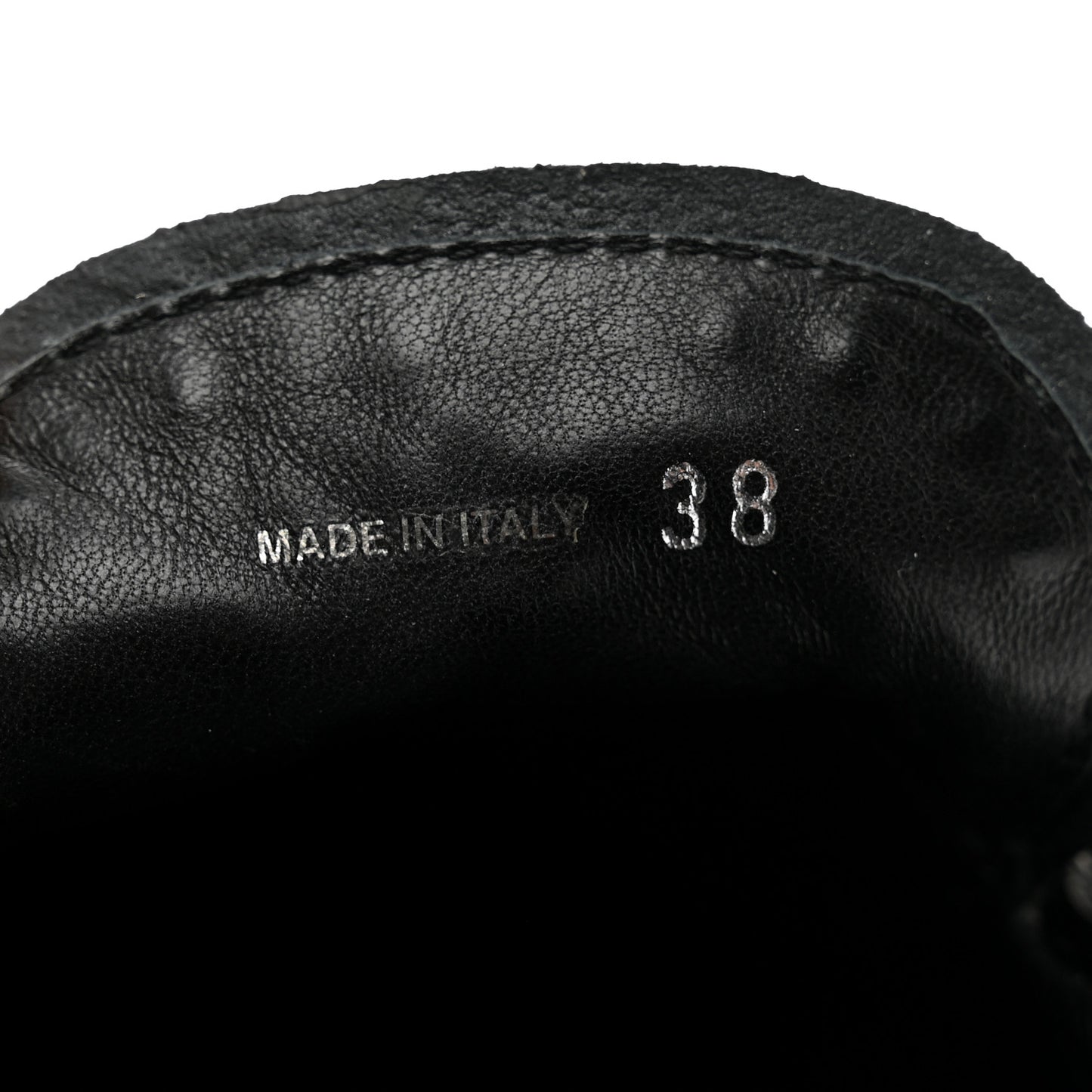 Naplak Metal Triangle Logo Loafers 38 Black