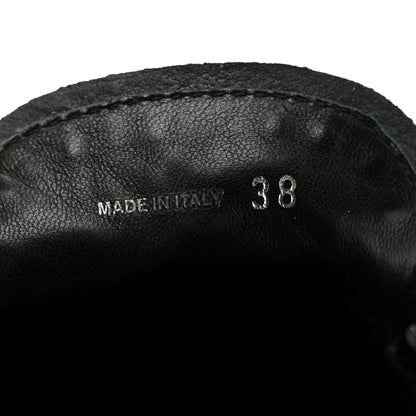 Prada Naplak Metal Triangle Logo Loafers 38 Black 8 of 9